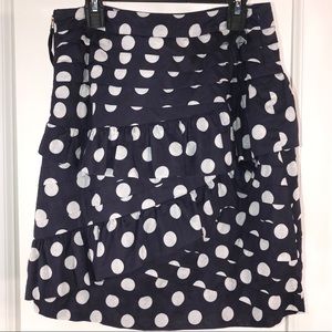 Anthropologie Leifsdottir Tiered Ruffle Polka Dots